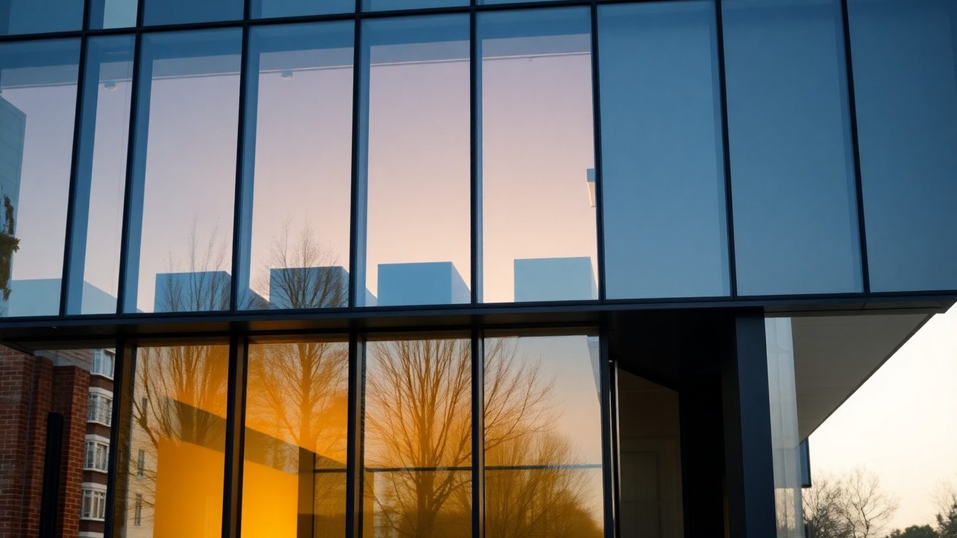 Modern kantoorgebouw in Nijmegen met charcoal en gouden accenten
